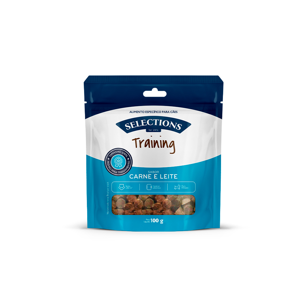 Snack Selections Training Filhotes Carne com Leite