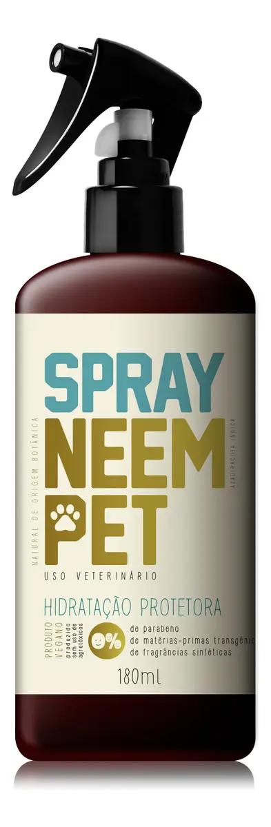 Spray Neem Pet hidratação protetora