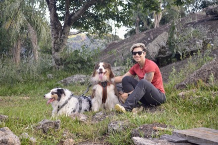 Milena Mamedes com Ravi e Simon