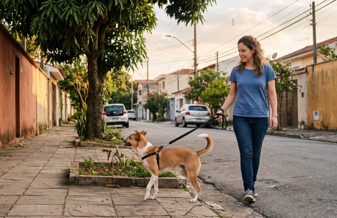 Passeio bom não é só tempo: o que realmente importa na caminhada do cachorro
